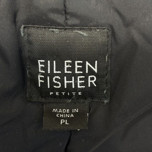 Eileen Fisher Women Winter Down Puffer Jacket Coat Size PL Petite Large C052 -10 - Picture 8 of 16